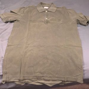LaCoste polo vintage washed khaki green size 4